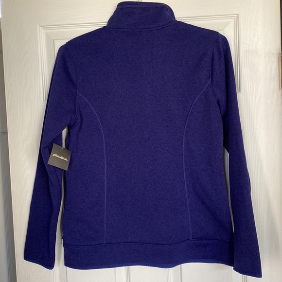 Eddie Bauer 1/4 Zip fleece Jacket with contrasting collar. Women’s Size M - Picture 5 of 6